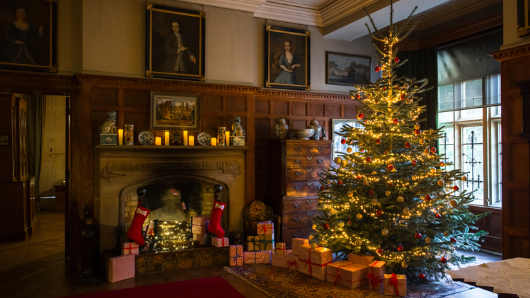 Scotney Castle, Kent, Christmas, Castle, Christmas Tree, Christmas Decorations, Family Christmas, Christmas Day Out, Twixmas